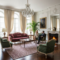 Textured Hand-Tufted Woolen Handmade Rug for bed rooms, offices, and dining spaces. 