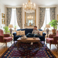 Fusion Weave Hand-Tufted on Durrie Woolen rug for living room, bed rooms, offices with Geometric Lattice