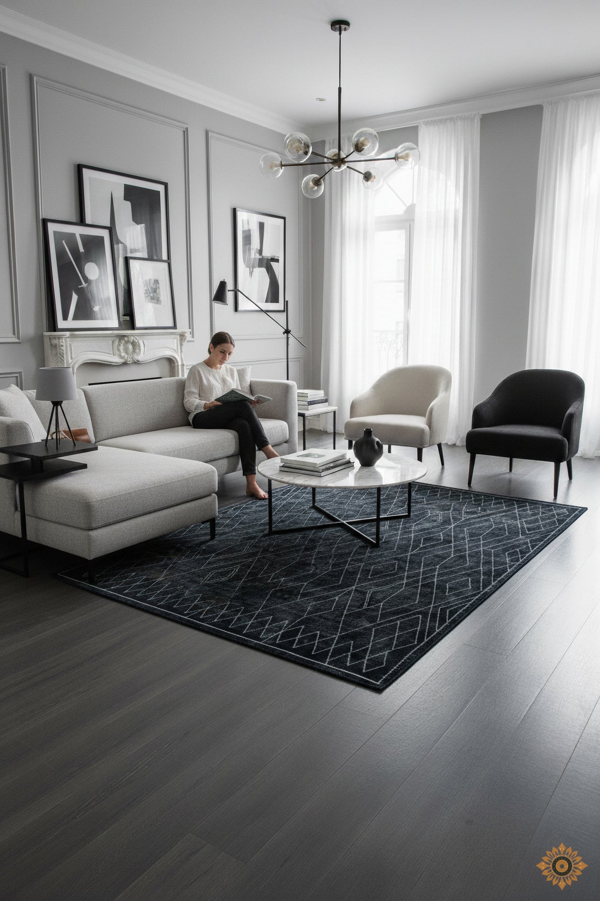 Obsidian | Hand-Tufted Woolen Rug