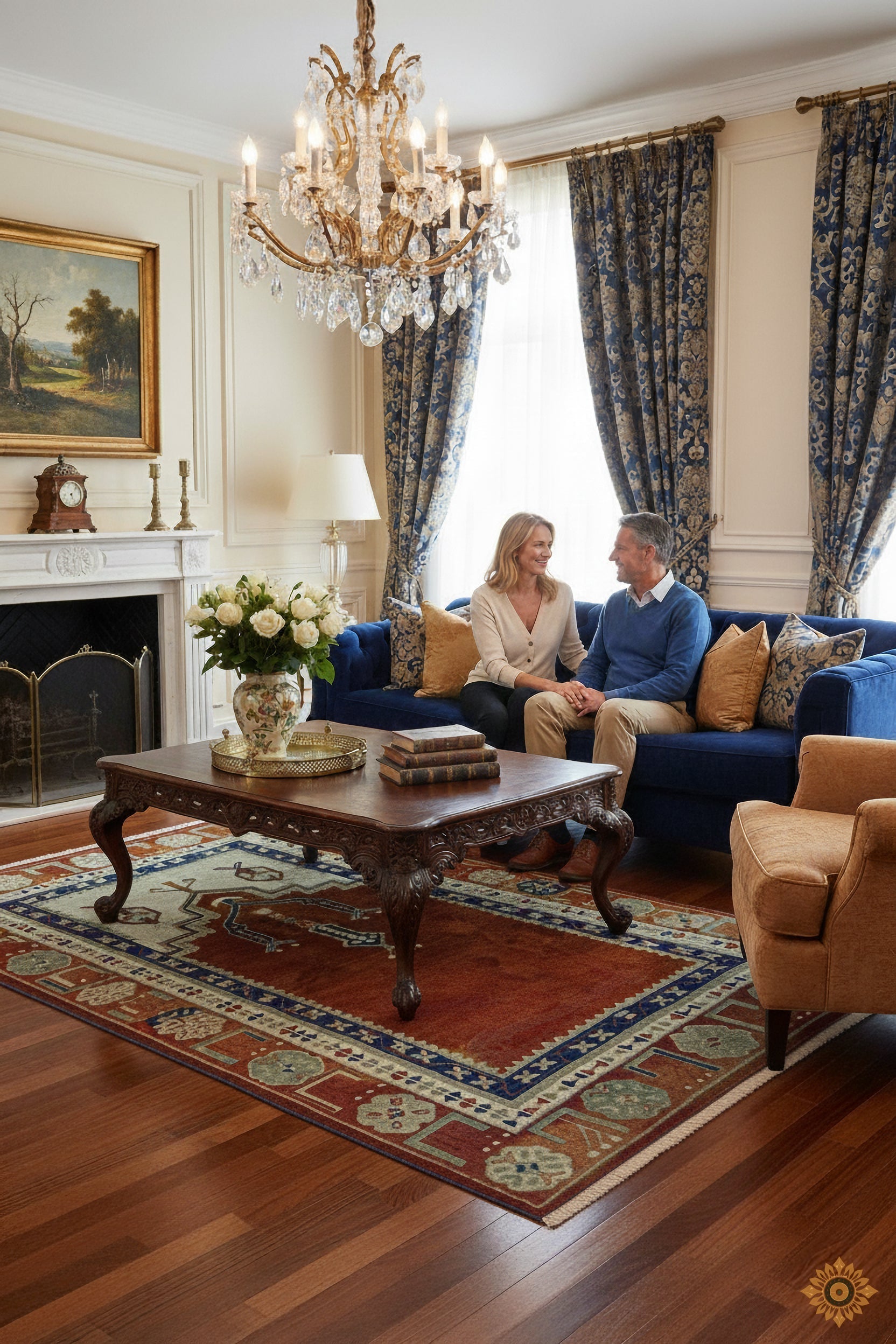 Hand-Tufted Woolen Handmade Rug for bed rooms, offices, and dining spaces.