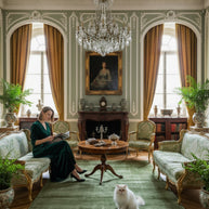 Green Hand-Loom Viscose Handmade Printed Rug for bed rooms, offices, and dining spaces