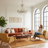 Textured Pattern Brown Hand-Knotted Indian Wool Handmade Rug for living rooms, offices, and dining spaces