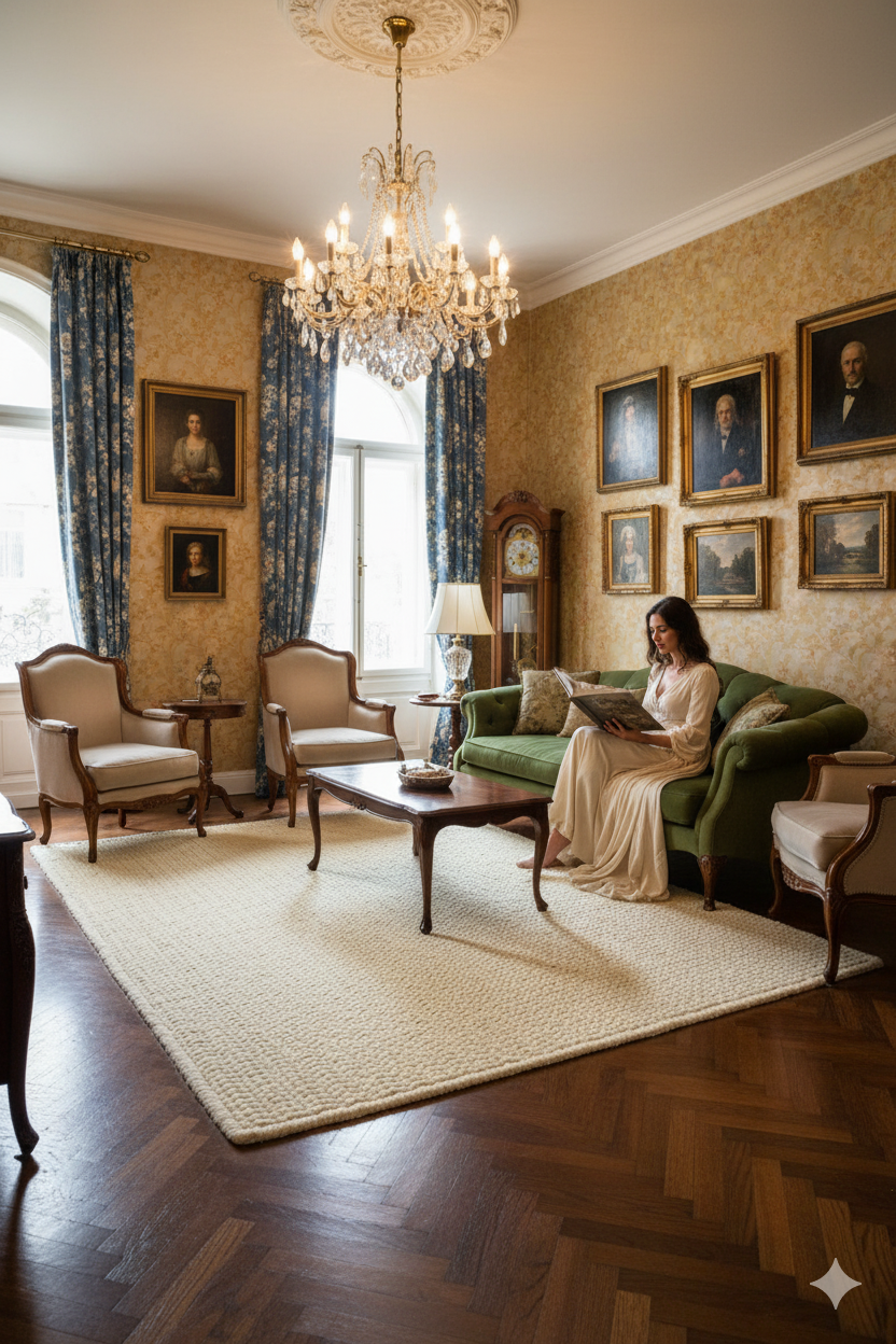 Beige Texture Hand-Woven Soumak woolen rug for bed rooms, offices, and dining spaces. 