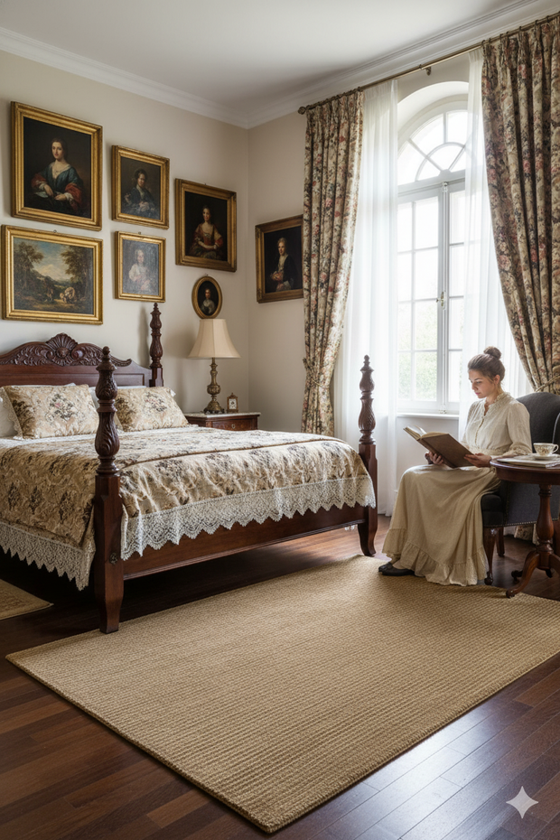 Golden Saffron Solid Hand-Loom Viscose Rug for Bedroom