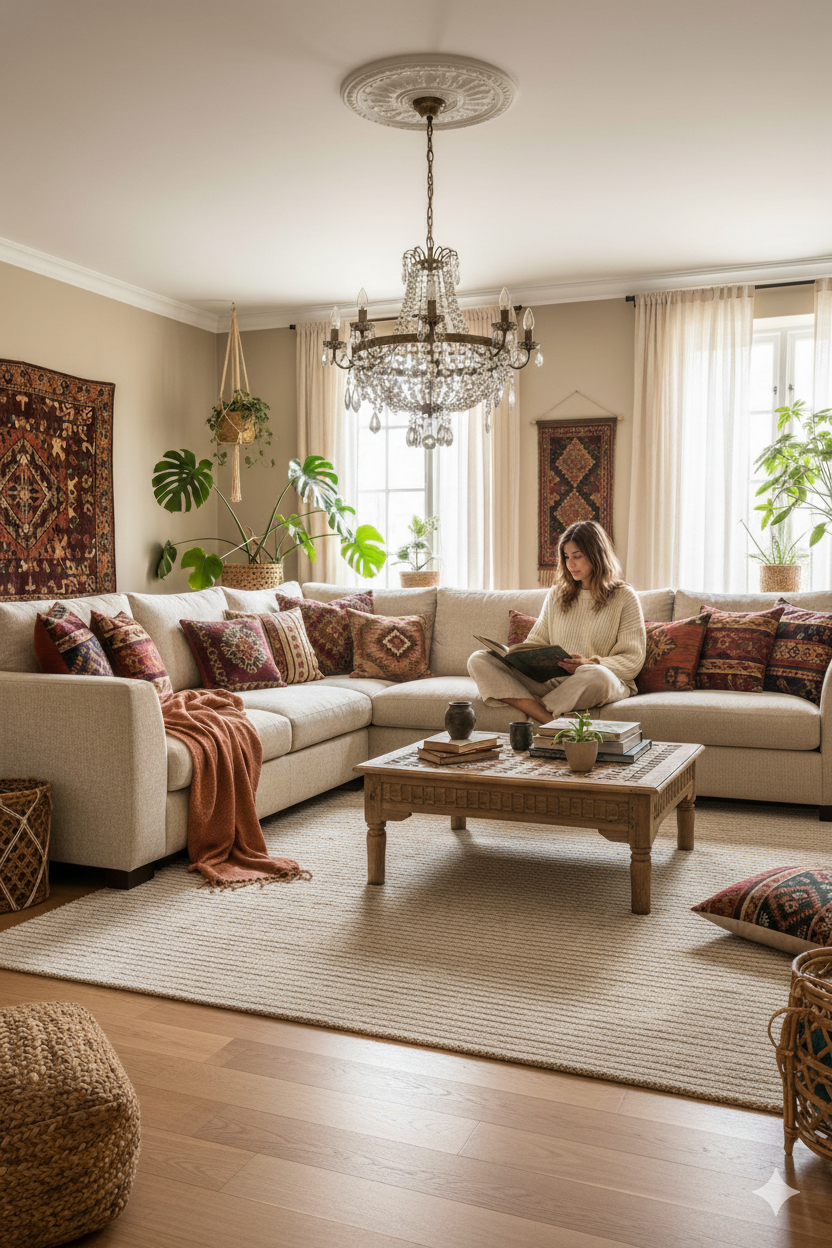 Textured Ivory Gleam Solid Hand-Loom Viscose Handmade Rug for Modern Living Room