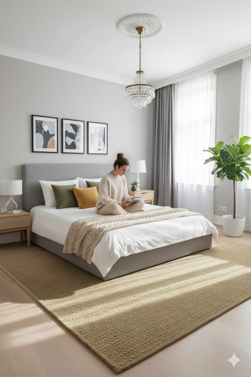 Brown Texture Hand-Woven Soumak woolen rug for bed rooms, offices, and dining spaces. 