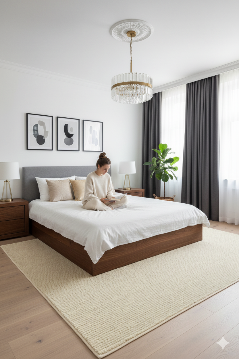 Beige Texture Hand-Woven Soumak woolen rug for bed rooms, offices, and dining spaces. 