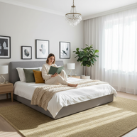 Wheat Gold Texture Hand-Woven Soumak Wool Rug for Bed Rooms, Offices and Dining Rooms