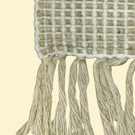Ivory Grid | Outdoor Handwoven Pitloom Durrie