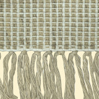 Ivory Grid | Outdoor Handwoven Pitloom Durrie