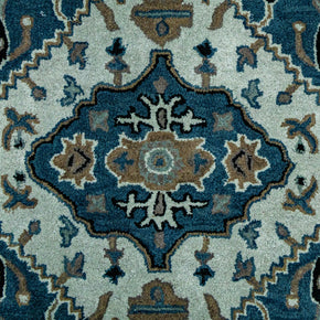 Close-up of Hand-Tufted Woolen Handmade Area Rug for bed rooms, offices, and dining spaces
