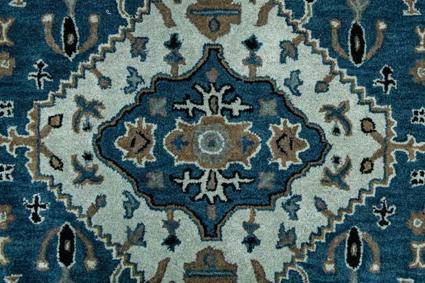 Close-up of Hand-Tufted Woolen Handmade Area Rug for bed rooms, offices, and dining spaces
