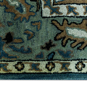 Detail Shot of Hand-Tufted Woolen Handmade Area Rug for bed rooms, offices, and dining spaces