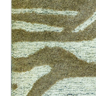 Detail Shot of Hand-Tufted Woolen Handmade Rug for bed rooms, offices, and dining spaces. with Wavy Pattern