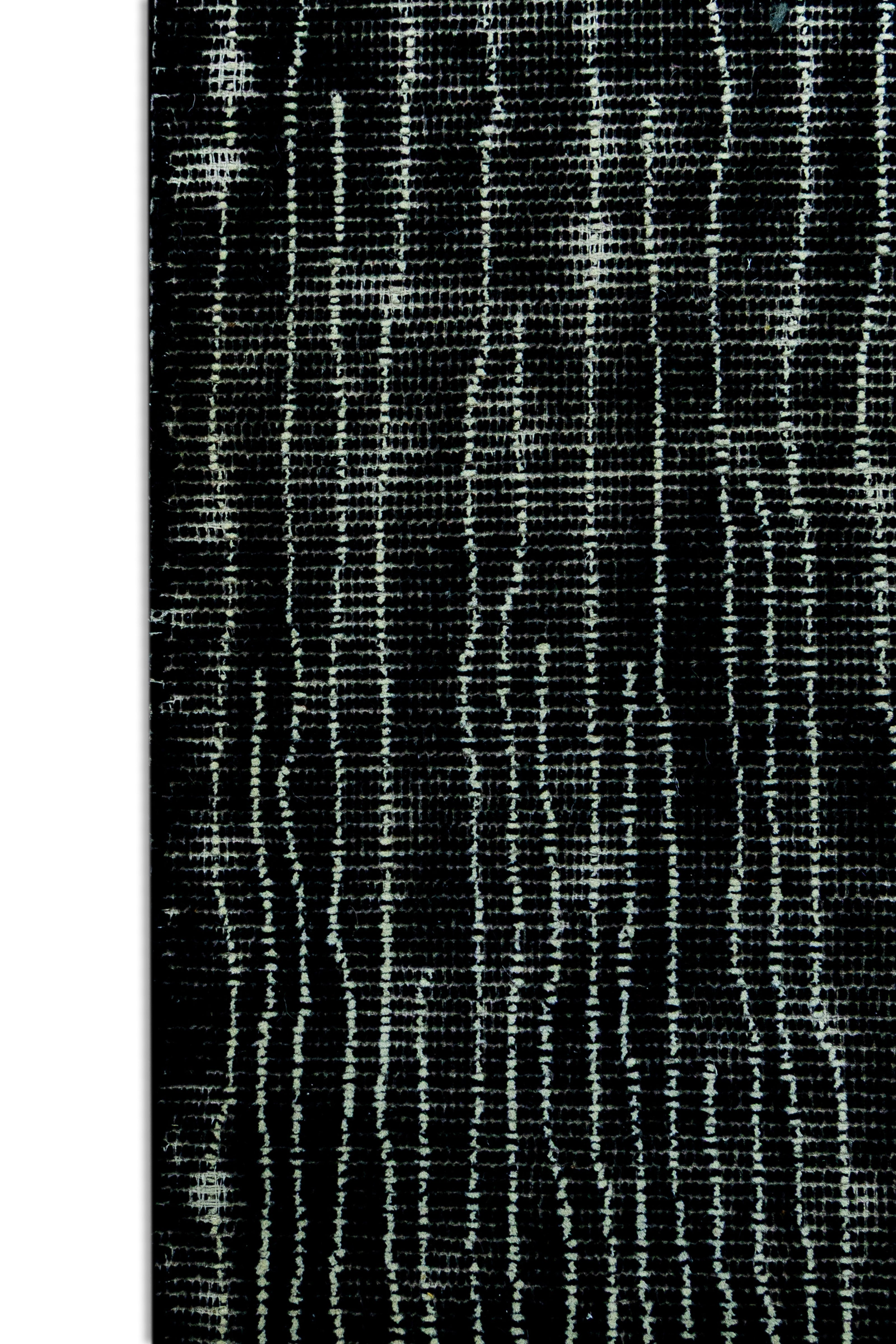 Detail shot of Hand-Tufted Woolen Handmade Rug for bed rooms, offices, and dining spaces.