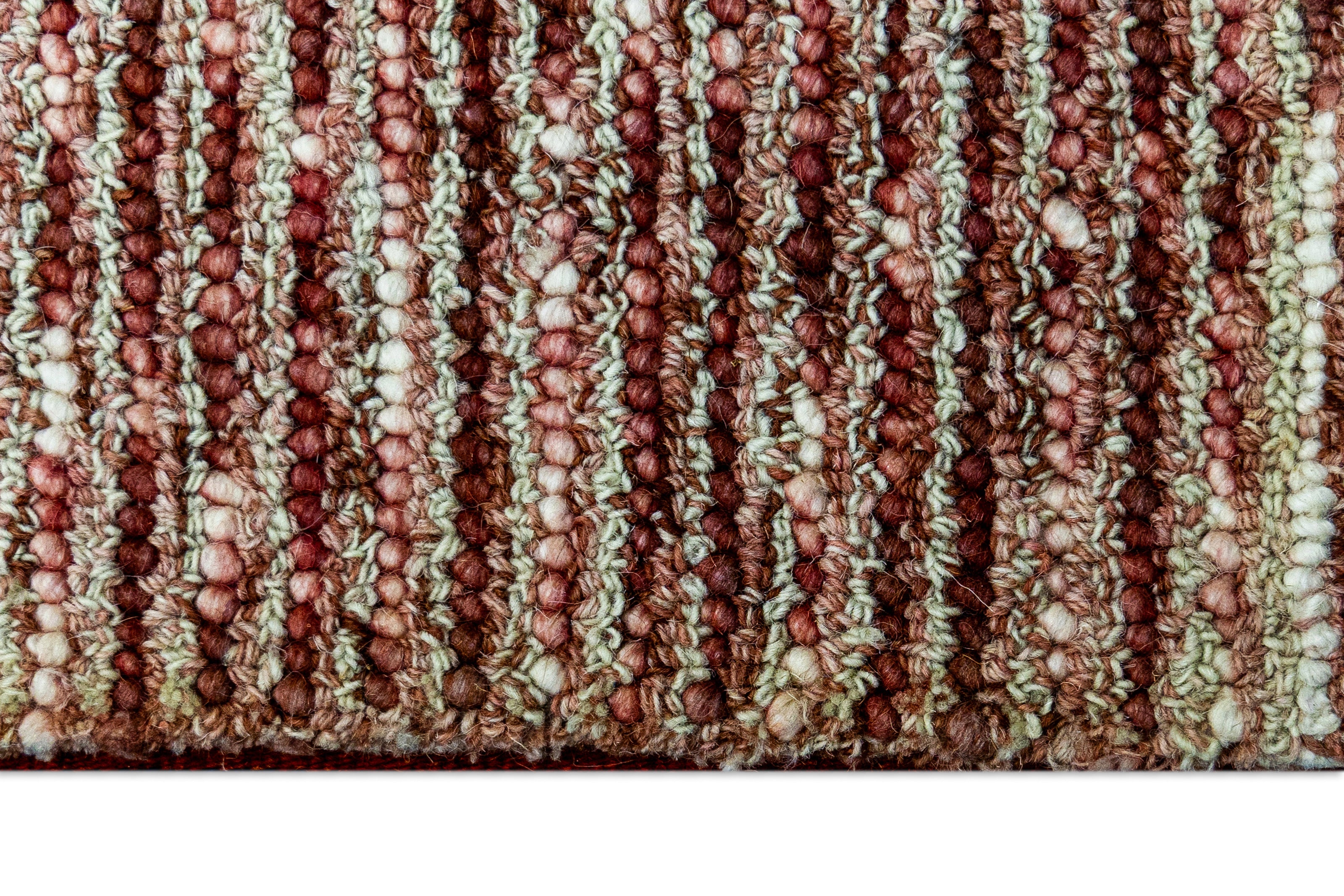 Detail shot of Textured Hand-Tufted Woolen Handmade Rug for bed rooms, offices, and dining spaces. 