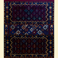 Fusion Weave Hand-Tufted on Durrie Woolen rug for living room, bed rooms, offices with Geometric Lattice