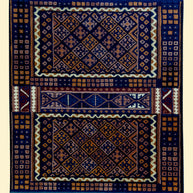 Fusion Weave Hand-Tufted on Durrie woolen rug for bed rooms, offices, and dining spaces with all over geometric lattice