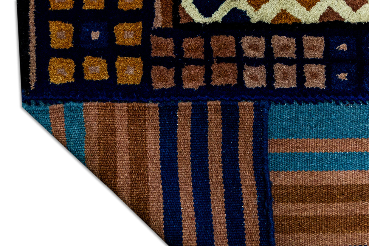 Garnet Dusk | Fusion Weave (Hand-Tufted on Durrie)