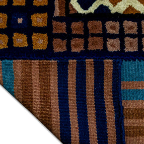 Garnet Dusk | Fusion Weave (Hand-Tufted on Durrie)