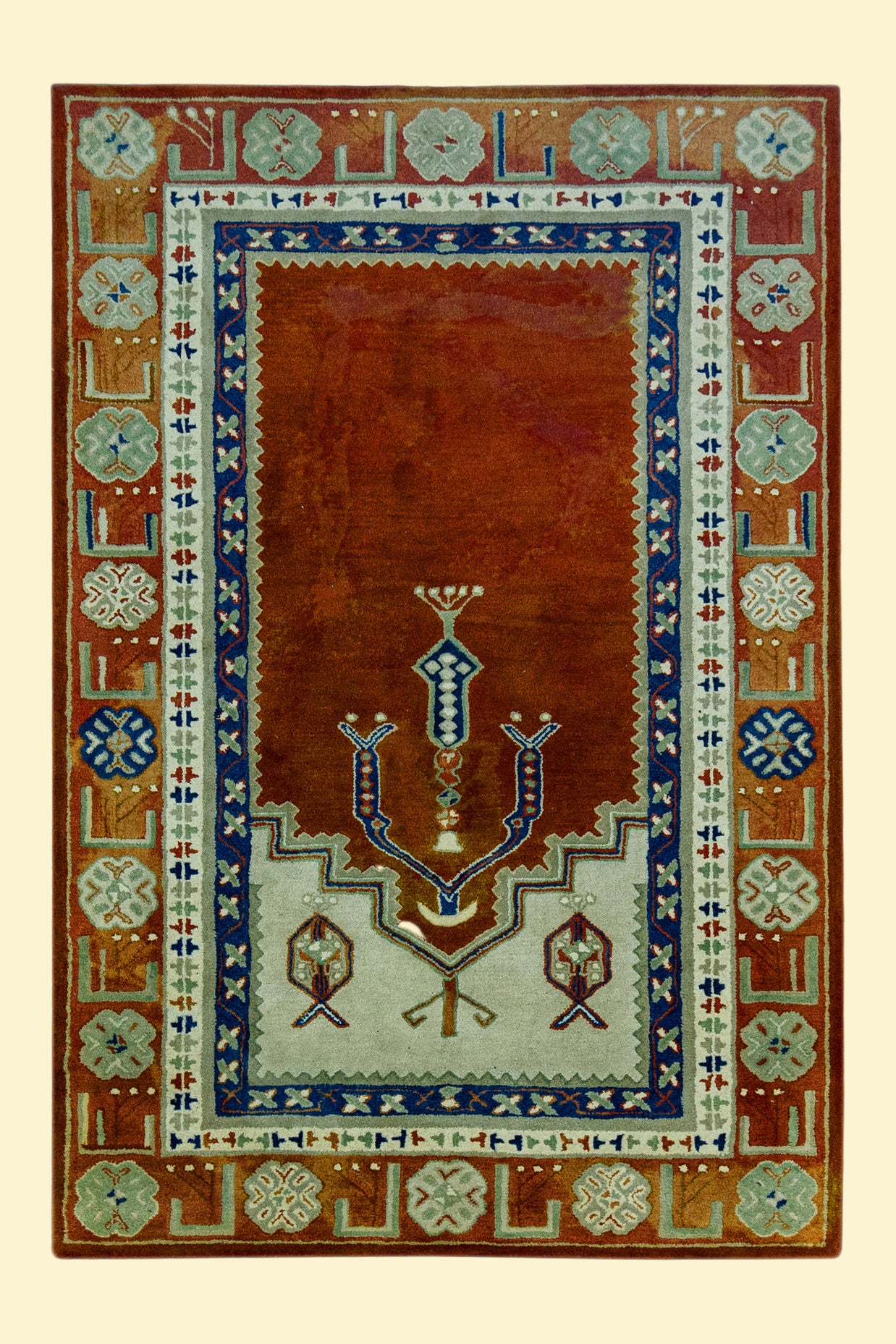 Hand-Tufted Woolen Handmade Rug for bed rooms, offices, and dining spaces.