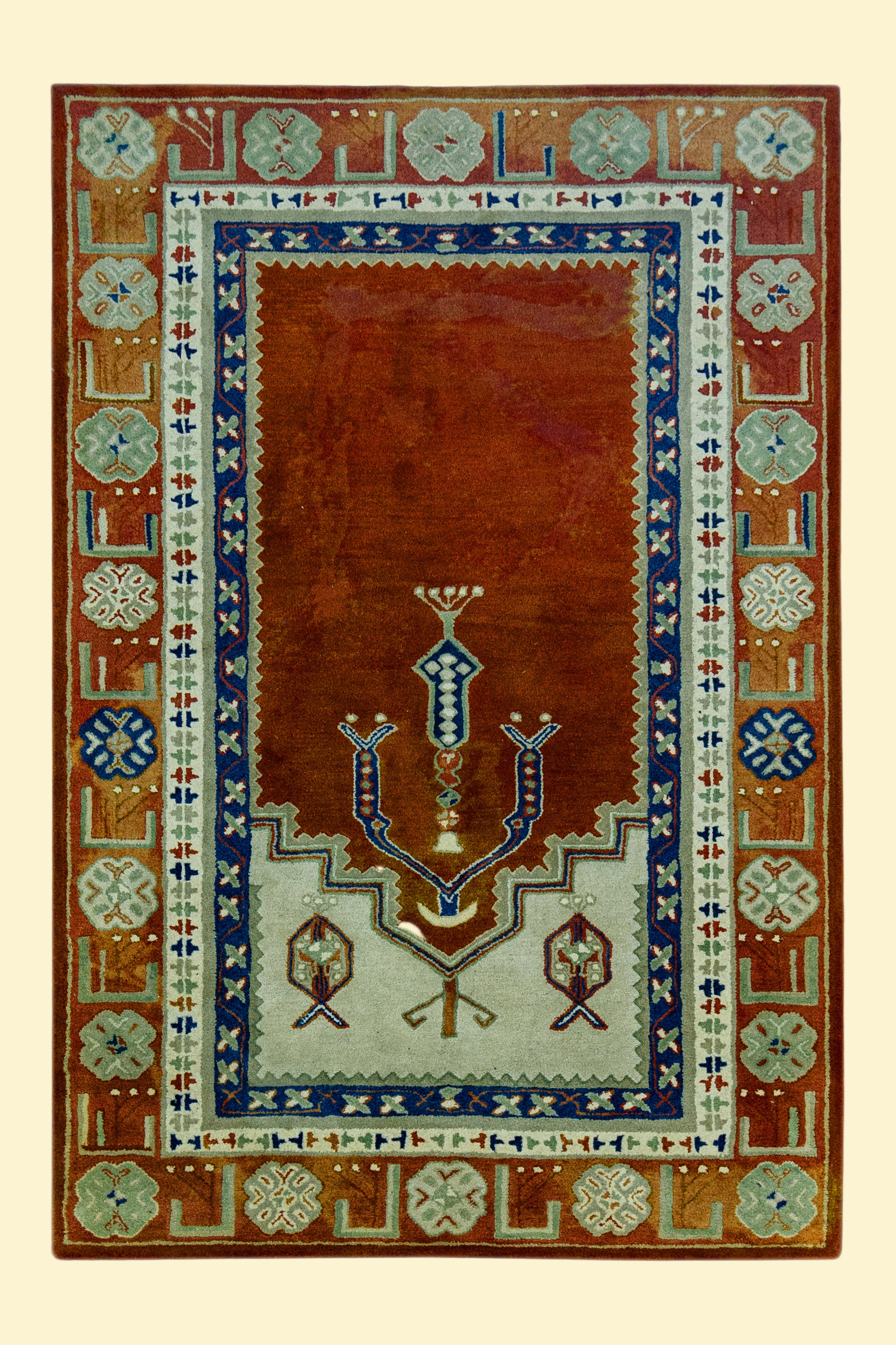 Hand-Tufted Woolen Handmade Rug for bed rooms, offices, and dining spaces.