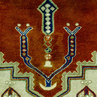 Close-up of Hand-Tufted Woolen Handmade Rug for bed rooms, offices, and dining spaces.