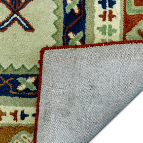 Detail shot of Hand-Tufted Woolen Handmade Rug for bed rooms, offices, and dining spaces.