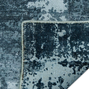 Sapphire Wash | Hand-Loom Printed Viscose Rug