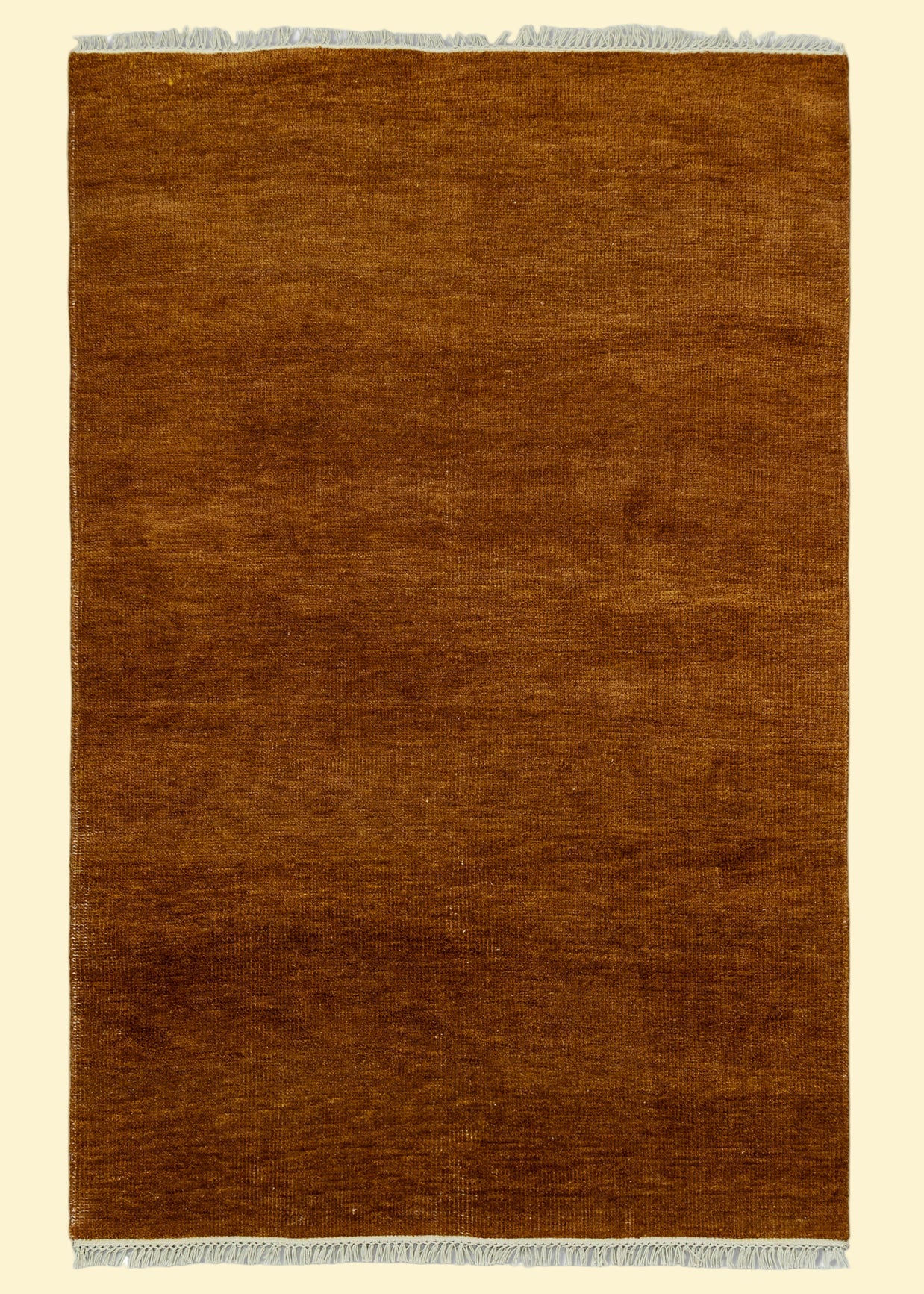 Textured Pattern Brown Hand-Knotted Indian Wool Handmade Rug for living rooms, offices, and dining spaces