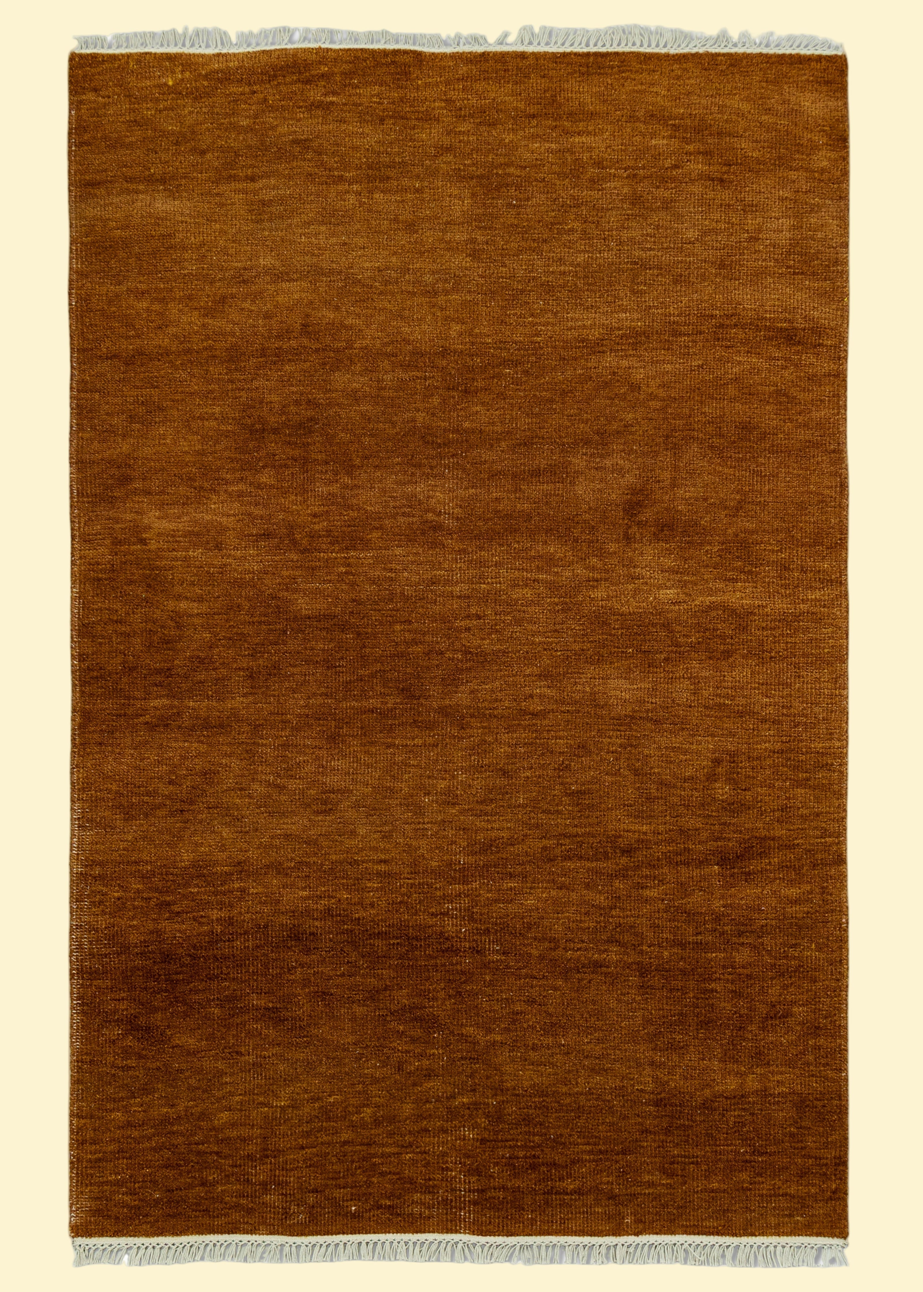 Textured Pattern Brown Hand-Knotted Indian Wool Handmade Rug for living rooms, offices, and dining spaces