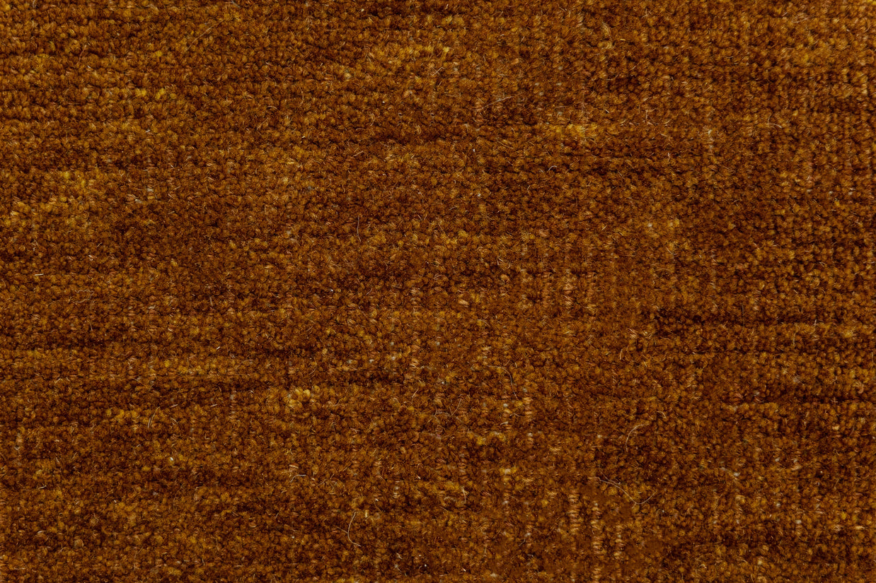 Detail Shot of Textured Pattern Brown Hand-Knotted Indian Wool Handmade Rug for living rooms, offices, and dining spaces