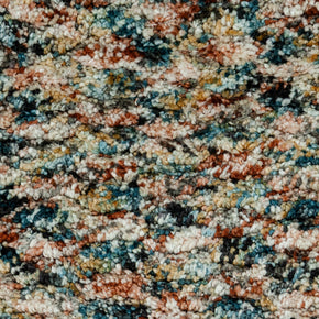 Detail Shot of Multicolour Textuted Hand-Loom Woolen Handmade Rug for bed rooms, offices, and dining spaces. 