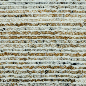 Detail Shot of Textured Area Rug Hand-Loom Pet Yarn Handmade Rug for bed rooms, offices, and dining spaces. 