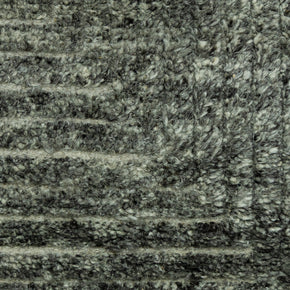 Detail Shot of Textured Grey Hand-Knotted Indian Wool Handmade Rug for living rooms, offices, and dining spaces