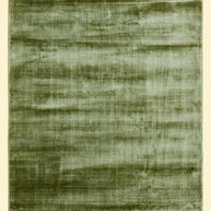 Textured Green Hand-Loom Viscose Handmade Printed Rug for bed rooms, offices, and dining spaces