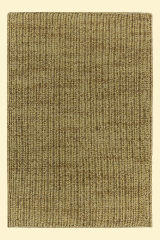 Wheat Gold Texture Hand-Woven Soumak Wool Rug for Bed Rooms, Offices and Dining Rooms