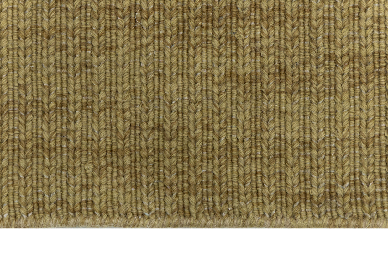 Wheat Gold Texture Hand-Woven Soumak Wool Rug for Bed Rooms, Offices and Dining Rooms