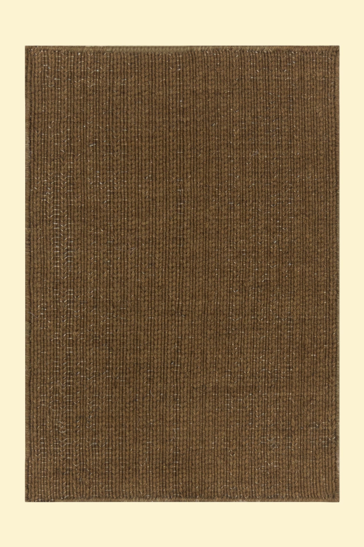 Brown Texture Hand-Woven Soumak woolen rug for bed rooms, offices, and dining spaces. 