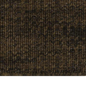 Close-up of Brown Texture Hand-Woven Soumak woolen rug for bed rooms, offices, and dining spaces. 