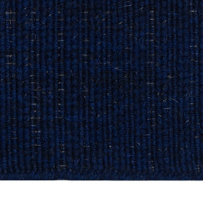 Clouse-up of Navy Blue Texture Hand-Woven Soumak woolen rug for bed rooms, offices, and dining spaces. 