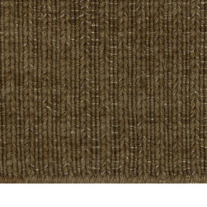 Close-up of Brown Texture Hand-Woven Soumak woolen rug for bed rooms, offices, and dining spaces. 