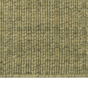 Close-up of Green Texture Hand-Woven Soumak woolen rug for bed rooms, offices, and dining spaces. 