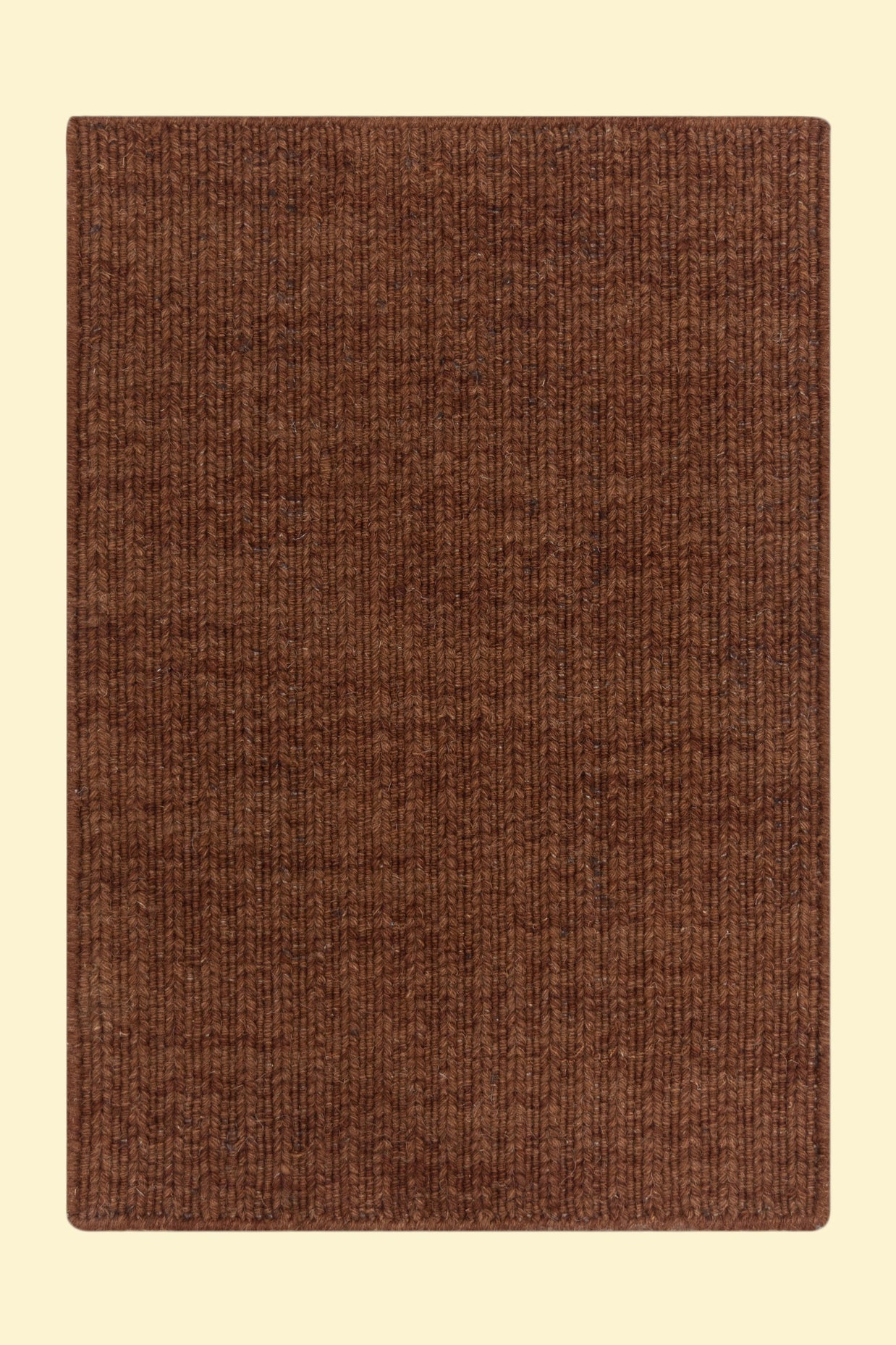 Brown Texture Hand-Woven Soumak woolen rug for bed rooms, offices, and dining spaces. 