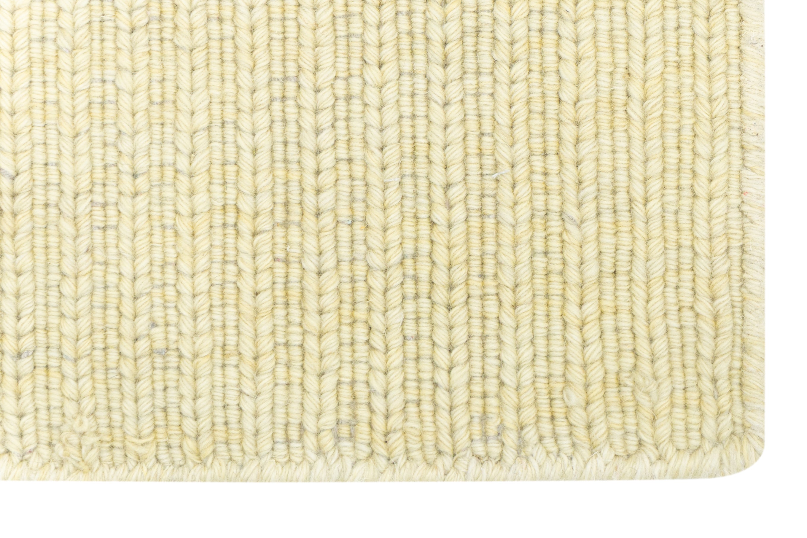 Close-up of Beige Texture Hand-Woven Soumak woolen rug for bed rooms, offices, and dining spaces. 