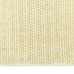 Close-up of Beige Texture Hand-Woven Soumak woolen rug for bed rooms, offices, and dining spaces. 