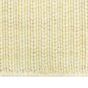 Close-up of Beige Texture Hand-Woven Soumak woolen rug for bed rooms, offices, and dining spaces. 