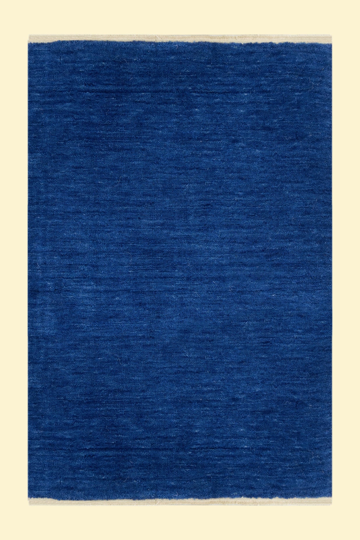 Royal Indigo Textured  Solid Hand-Loom Woolen Rug for Master Bedroom, Offices and Dining Room