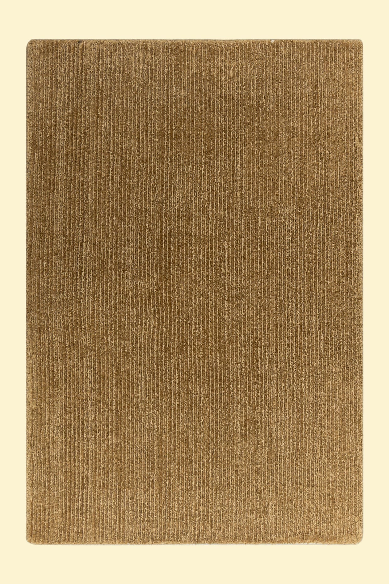 Golden Saffron Solid Hand-Loom Viscose Rug