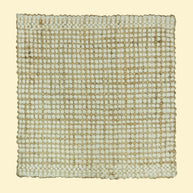 Alpine Grid | Handwoven Pitloom Rug, Textured woven jute and wiil mat